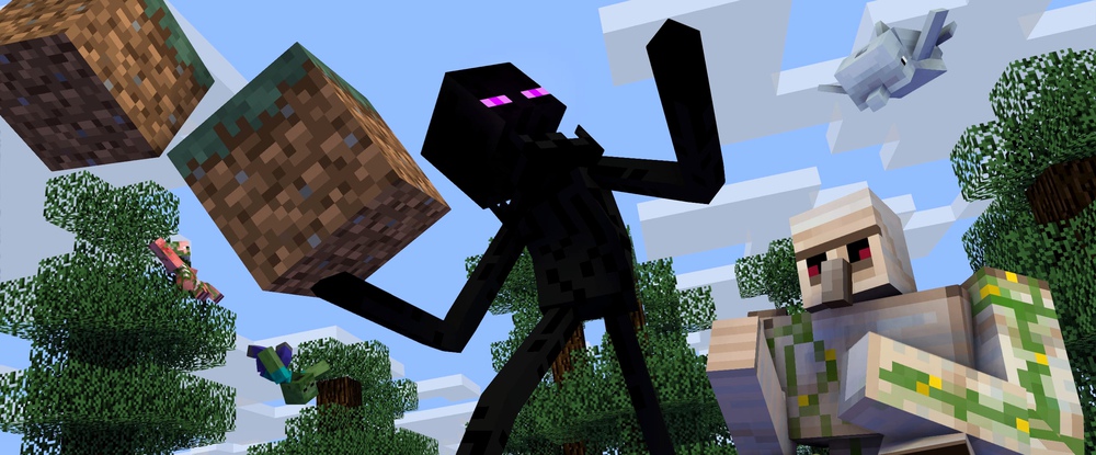 Minecraft прошли с помощью пианино