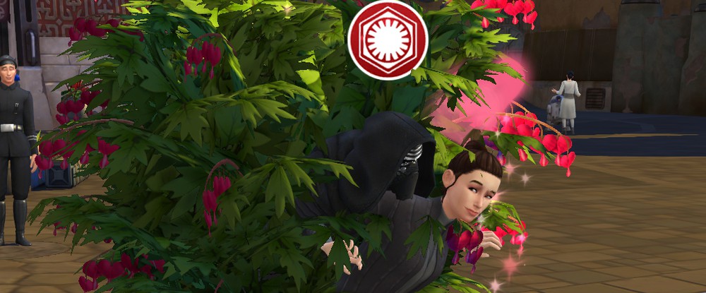 В The Sims 4 из Кайло Рена и Рей сделали влюбленную пару