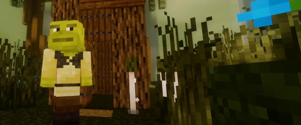 Опенинг «Шрека» воссоздали в Minecraft