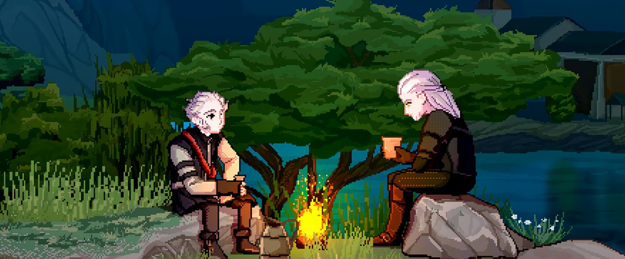 The Witcher 3 отрисовали в стиле ретро-JRPG