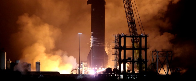 У новой Starship взорвался двигатель во время испытаний