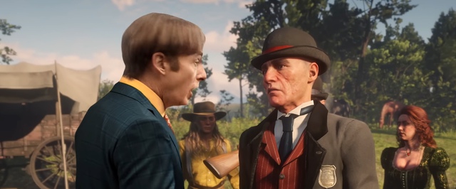 Сола Гудмана перенесли в Red Dead Redemption 2 — он угрожает законникам и грустит об Артуре
