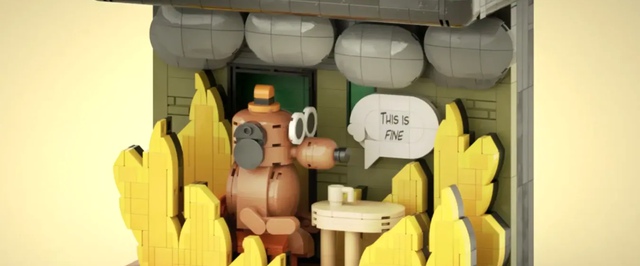 LEGO придется подумать о наборе по мему This is Fine
