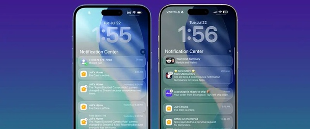 В бету iOS 26 снова добавили побольше стекла