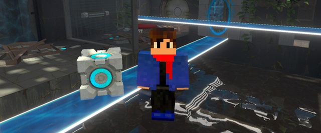 Portal целиком портировали в Minecraft