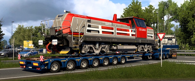 В Euro Truck Simulator 2 разрешат возить многотонные локомотивы