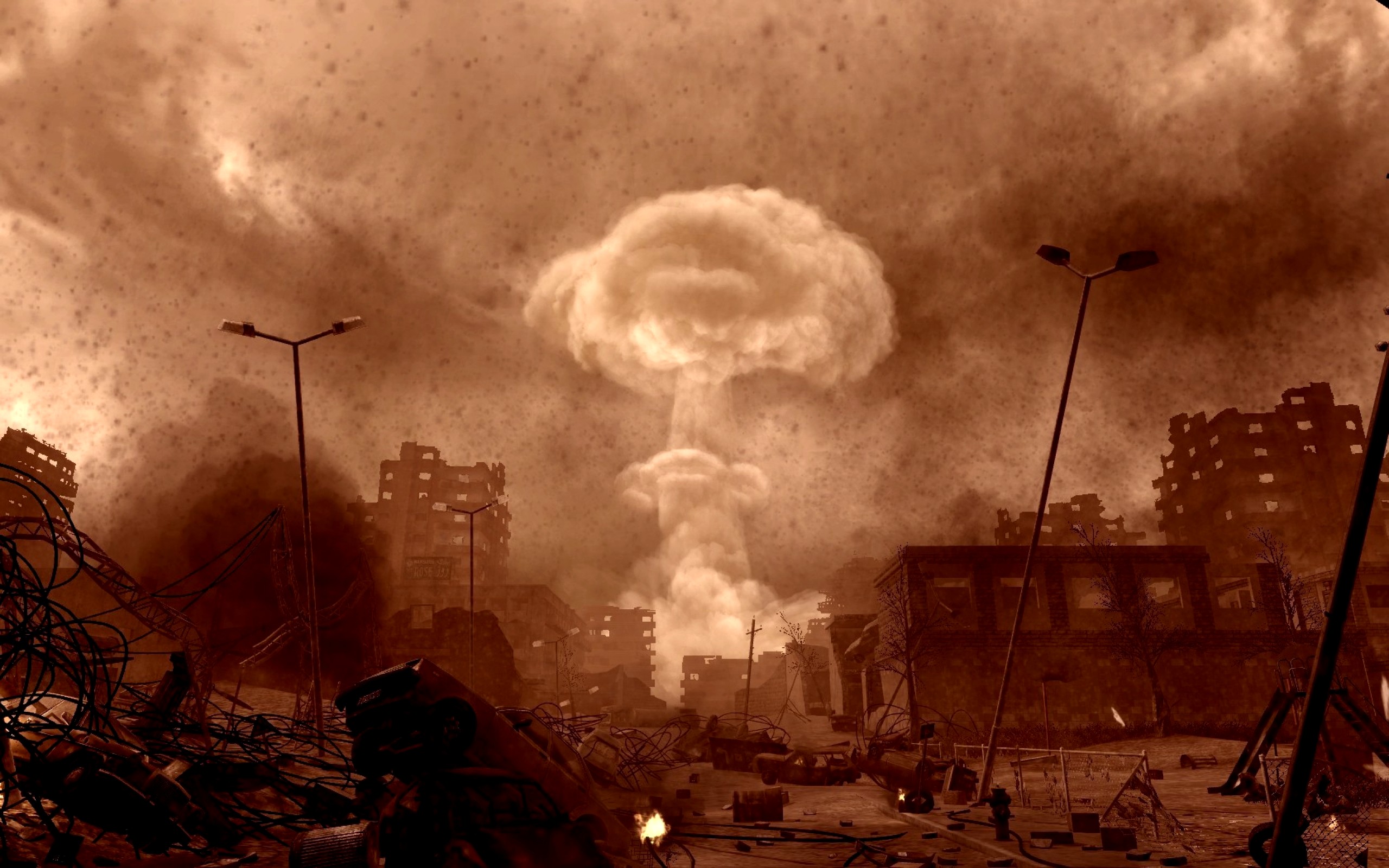 Объявили ядерную войну. Ядерный взрыв в городе. Ядерный взрыв арт.