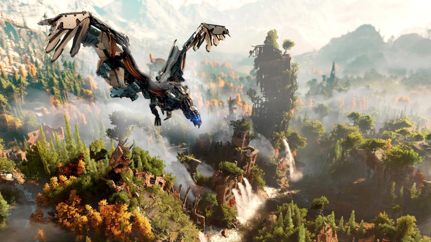 Можно ли в horizon zero dawn летать на птице