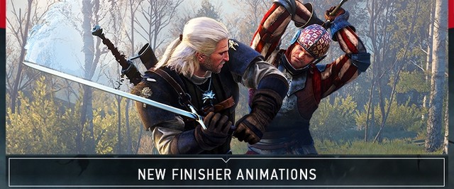 Новое бесплатное DLC The Witcher 3 - анимации добиваний