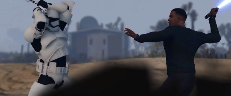 В Grand Theft Auto 5 воссоздали предательскую сцену из Звездных Войн