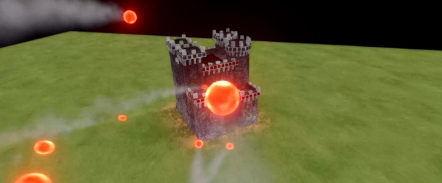 Как выглядит разрушение замка из Age Of Empires 2 с современной физикой