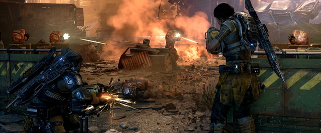 Gears of War 4: наматываем противника на пулемет