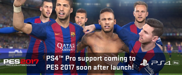 Pro Evolution Soccer 2017 получит поддержку PlayStation 4 Pro