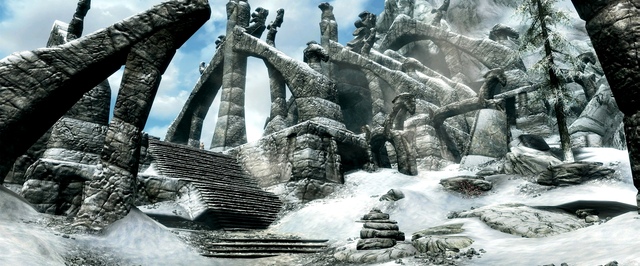 Геймплей The Elder Scrolls V: Skyrim Special Edition на PlayStation 4: города и игровой мир