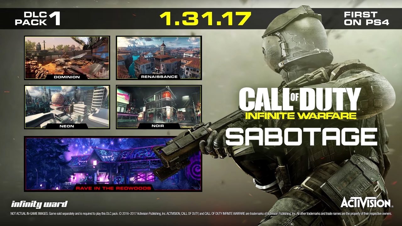 Один этап игры. Call of Duty: Infinite Warfare — Sabotage. Activision Call of Duty: Infinite Warfare. DLC Pack 1 Call of Duty. Modern Warfare 1 дополнения.