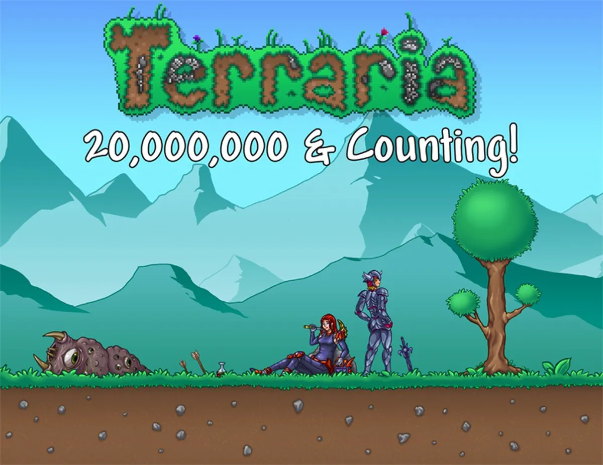 Terraria разошлась тиражом в 20.5 миллионов копий