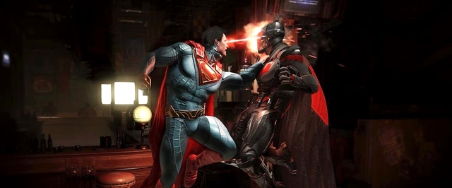 Injustice 2: Супермен дерется с Бэтменом