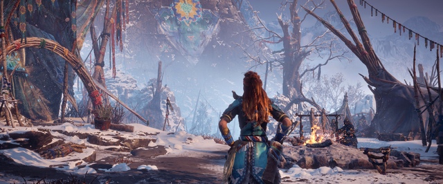 Снежные скриншоты дополнения Horizon Zero Dawn: The Frozen Wilds