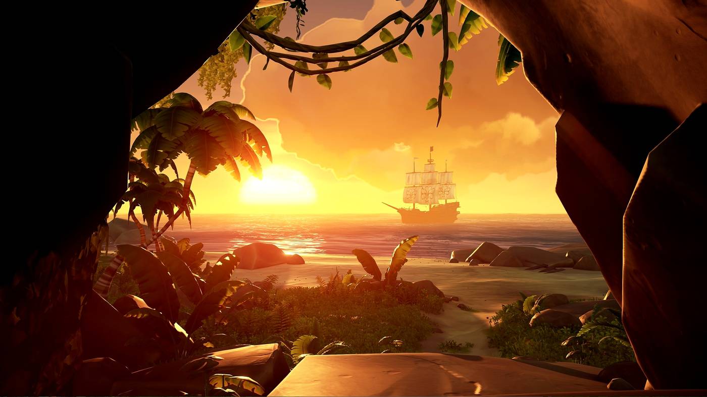 Sea of thieves на самой вершине в крепости воронье гнездо