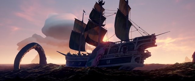 В финальном трейлере Sea of Thieves пираты встречаются с кракеном