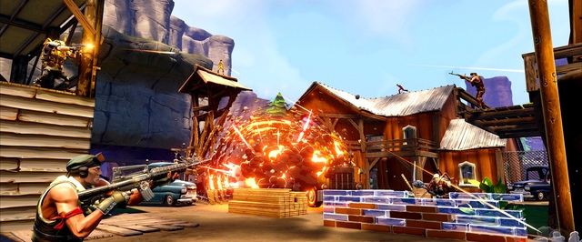 Снайперский полет на ракете в Fortnite