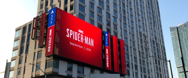 В Лос-Анджелесе появилась еще одна крутая реклама Spider-Man