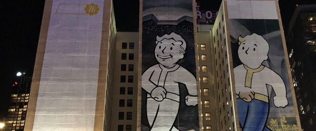 В Лос-Анджелесе рисуют огромные баннеры Fallout 76