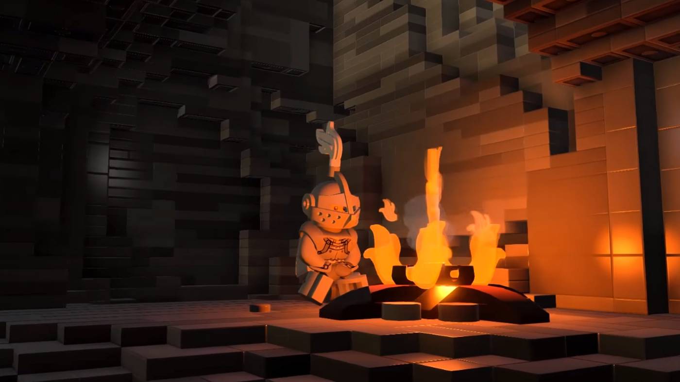 В LEGO Worlds воспроизвели кусочек Dark Souls