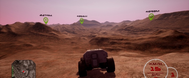 В Steam вышла игра про поездку по реальному Марсу