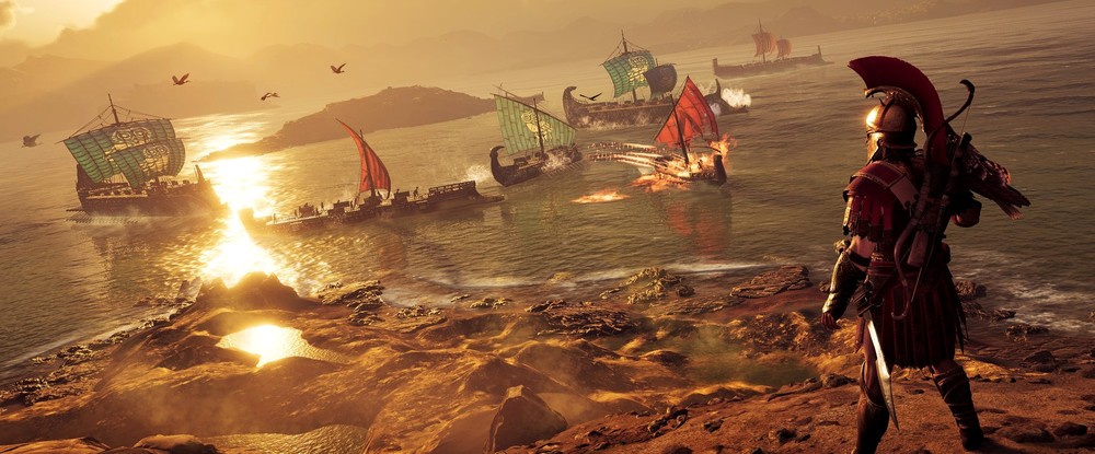 Острова, вулкан и гигантские волки: скриншоты из обзоров Assassins Creed Odyssey