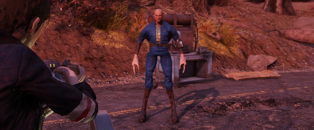 В невидимой силовой броне персонажи Fallout 76 смотрятся странновато