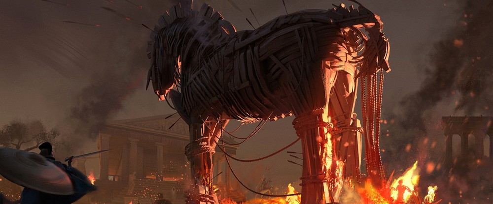 Троянский конь, святилище культистов и битва с персам на артах Assassins Creed Odyssey