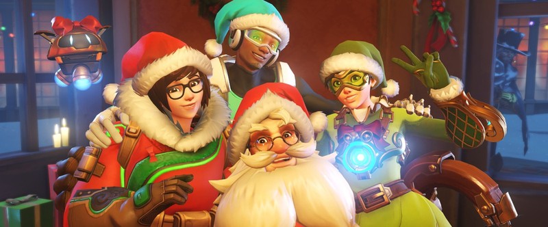 Все игроки в Overwatch получили по 5 лутбоксов, рождественский стрим закончился