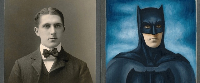 Господин Бэтмен: американский художник превращает старые фотографии в супергеройские образы