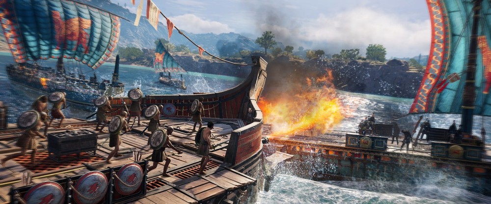 Огнеметная «Адрестия» на скриншотах второго эпизода сюжетного дополнения для Assassins Creed Odyssey