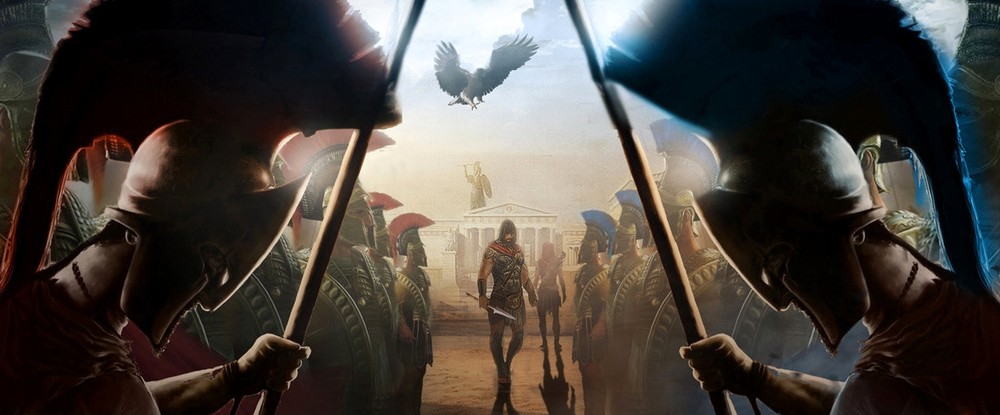 Рим вместо Афин, гладиаторы и другое название на ранних артах Assassins Creed Odyssey