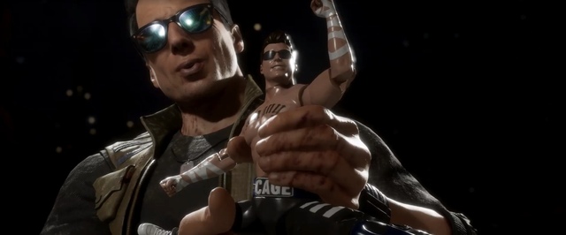 В Mortal Kombat 11 появится Джонни Кейдж, он дерется золотой статуэткой и наносит удар по четвертой стене