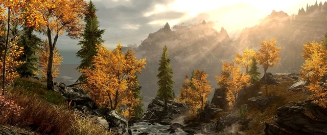 Медитативная таймлапс-прогулка по The Elder Scrolls V Skyrim