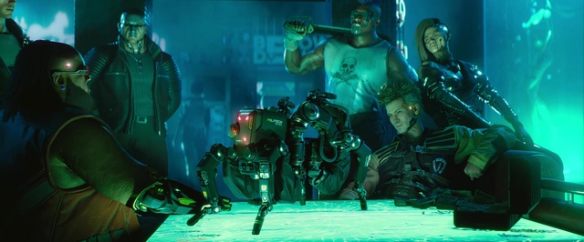 В арсенале Cyberpunk 2077 есть молот, катана и пулемет
