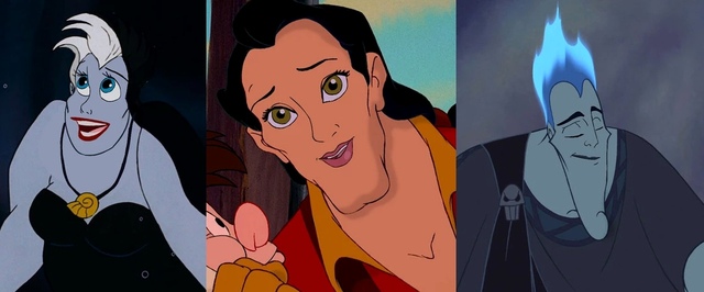 Героев мультфильмов Disney превратили в злодеев — и наоборот