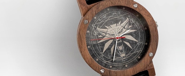 У CD Projekt RED есть деревянные часы в стиле The Witcher