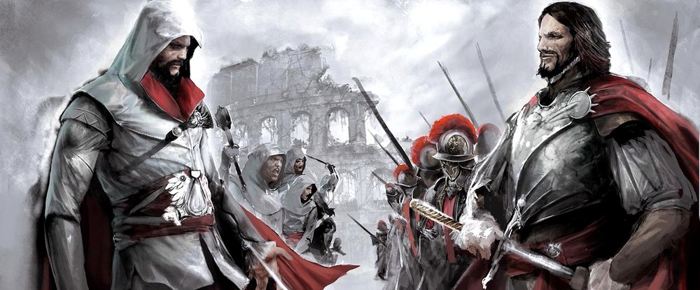 Пираты, ассасины и тамплиеры на концепт-артах Assassins Creed