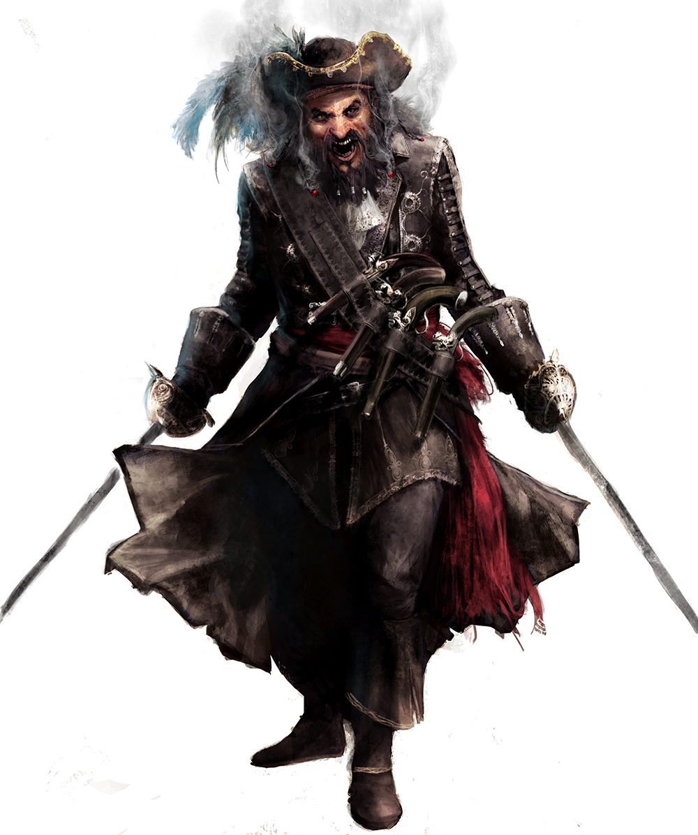 Пираты, ассасины и тамплиеры на концепт-артах Assassin's Creed.