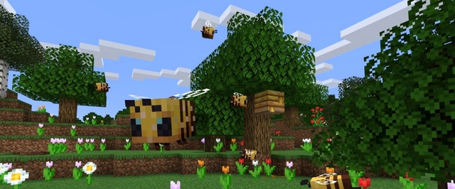 Вместе с последним обновлением в Minecraft появились квадратные пчелы