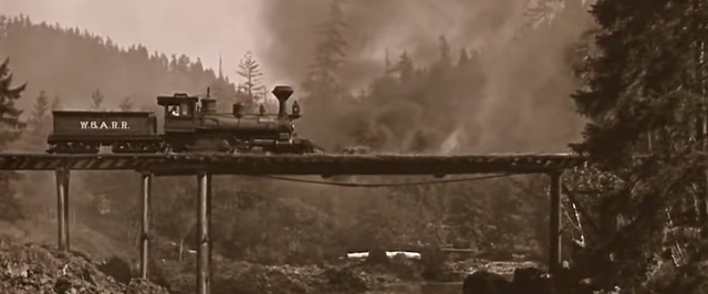 Самая дорогая сцена немого кино это падение поезда в реку. Поезд был настоящим, река — тоже