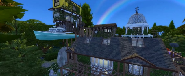 В The Sims 4 построили дом из What Remains Of Edith Finch — с кораблем, лестницами и всем прочим