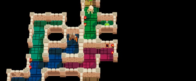 В этой игре надо исследовать подземелье и одновременно строить его, как в Tetris