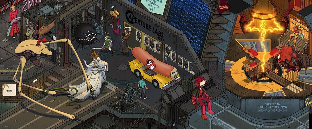 На Kickstarter вышел гигантский киберпанк-постер с сотнями персонажей