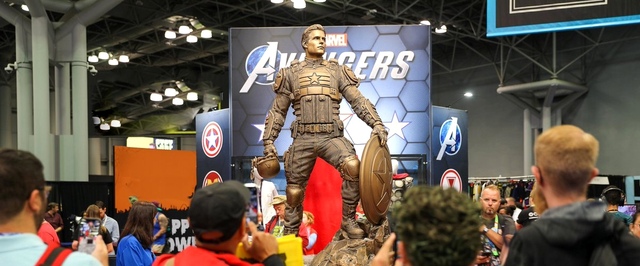 Marvels Avengers на Comic-Con: костюмы героев и статуя Капитана Америка