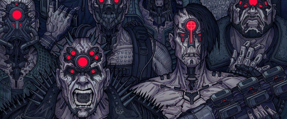 Мальстрем и Валентинос: арт-постеры банд Cyberpunk 2077